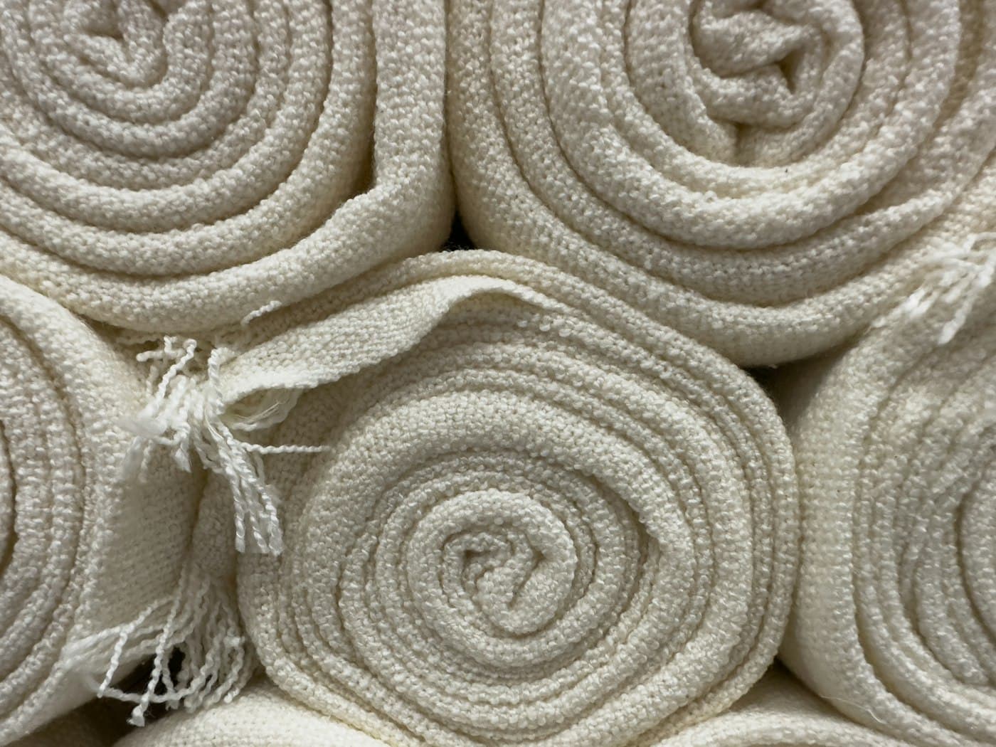Rolled woven thermal textiles
